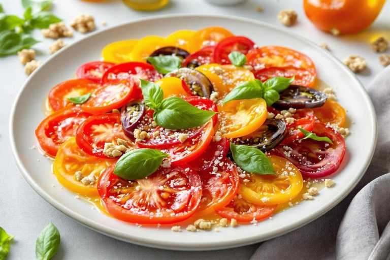 Ce carpaccio de tomates anciennes à l’huile de noix : mon entrée chic et ultra facile de l’été.jpg
