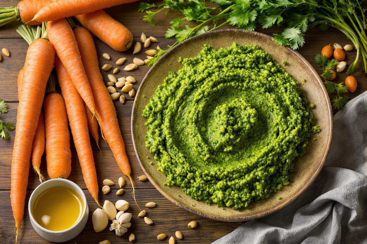 Je ne jette plus jamais mes fanes de carottes : ce pesto maison est dingue.jpg